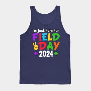 I'm Just Here For Field Day 2024 For Teacher Kids Field Day Tank Top